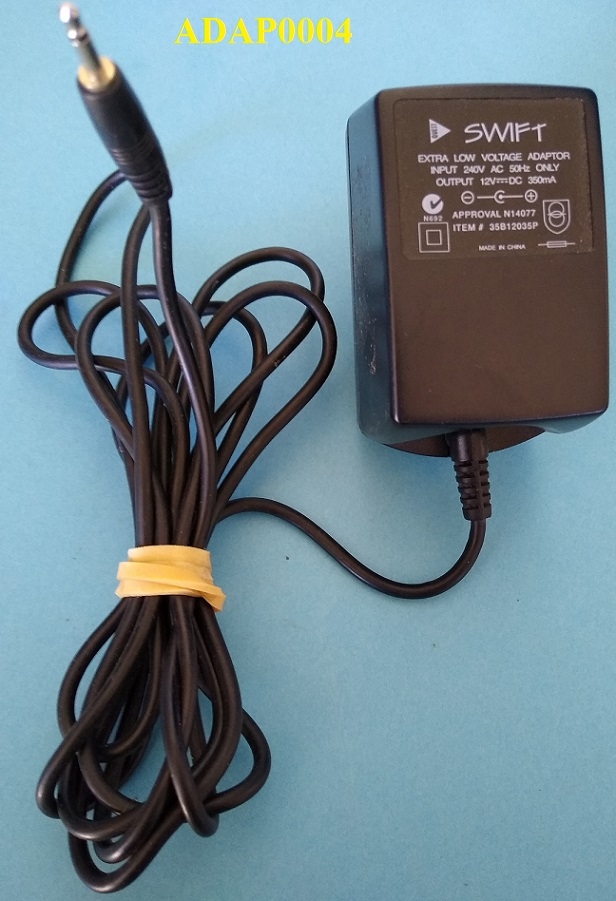 SWIFT 34812035P 12V 350mA DC Power Adapter - Male Plug  A1 Used Computer  Systems – Computer Parts, Repair Services