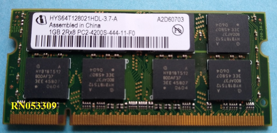 Buy used computer Memory - Notebook - DDR2 PC4200 533MHz online