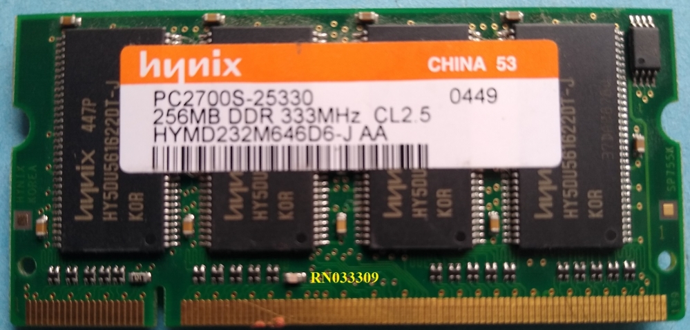 256Mb Hynix HYMD232M646D6-J (Hewlett Packard 336577-001) 200pin