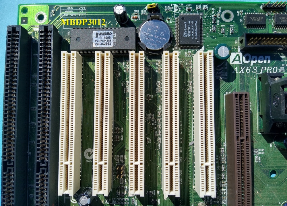 AOpen AX63 Pro Mainboard & PIII 600MHz CPU | A1 Used