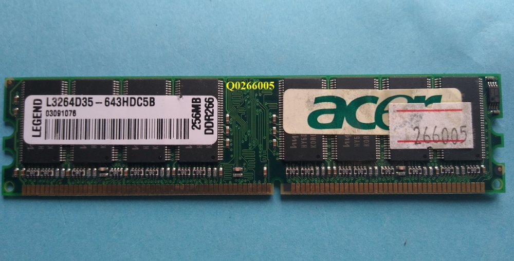 Buy used computer Memory - Desktop - DDR PC2100 266MHz online