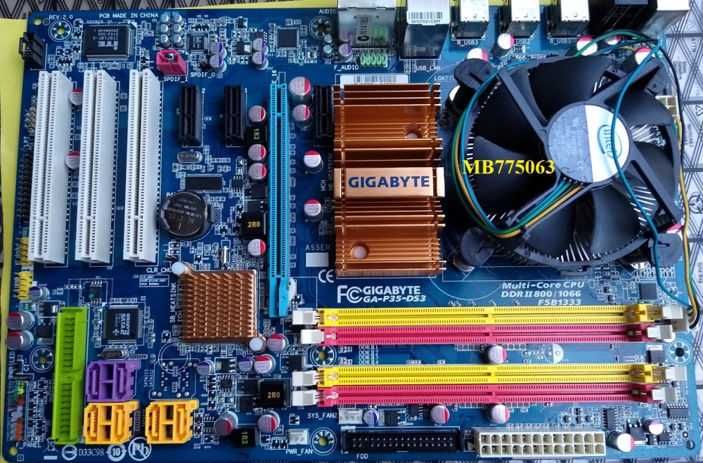 Gigabyte GA-P35-D33 Rev 2.0 Mainboard with Intel E2160 (Pentium Dual Core  1.8GHz) CPU installed | A1 Used Computer Systems – Computer Parts, Repair  Services