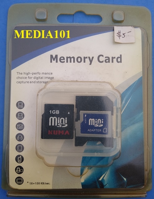 1Gb Mini SD-Card Memory Card & Adapter - UNUSED  A1 Used Computer Systems  – Computer Parts, Repair Services