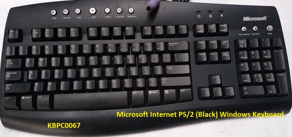 Microsoft Internet PS/2 (Black) Windows Keyboard | A1 Used