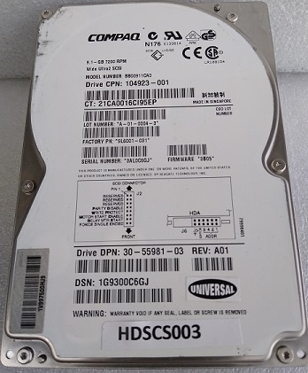 Buy used computer Hard Drives - SCSI interface online