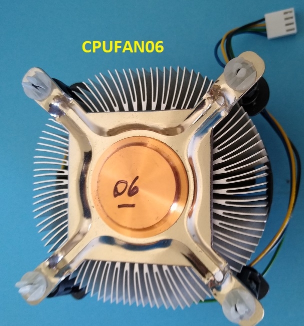 Intel D60188-001 Sockel 775 80mm 4pol CPU Kühler Lüfter 12V Alu