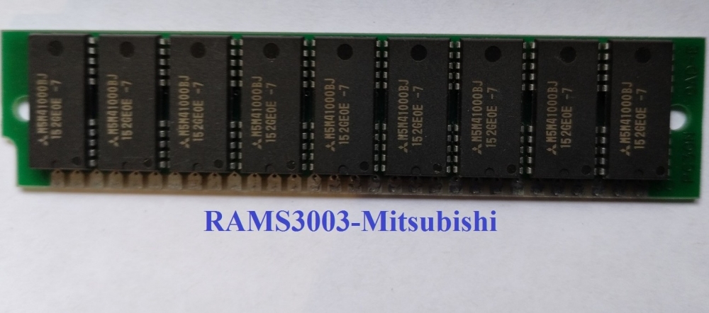 Barrette Mémoire SIPP Siemens 1 Mo, 30 Broches, 70 Ns, FPM DRAM, Modèle HYM91000L-70 - Occasion