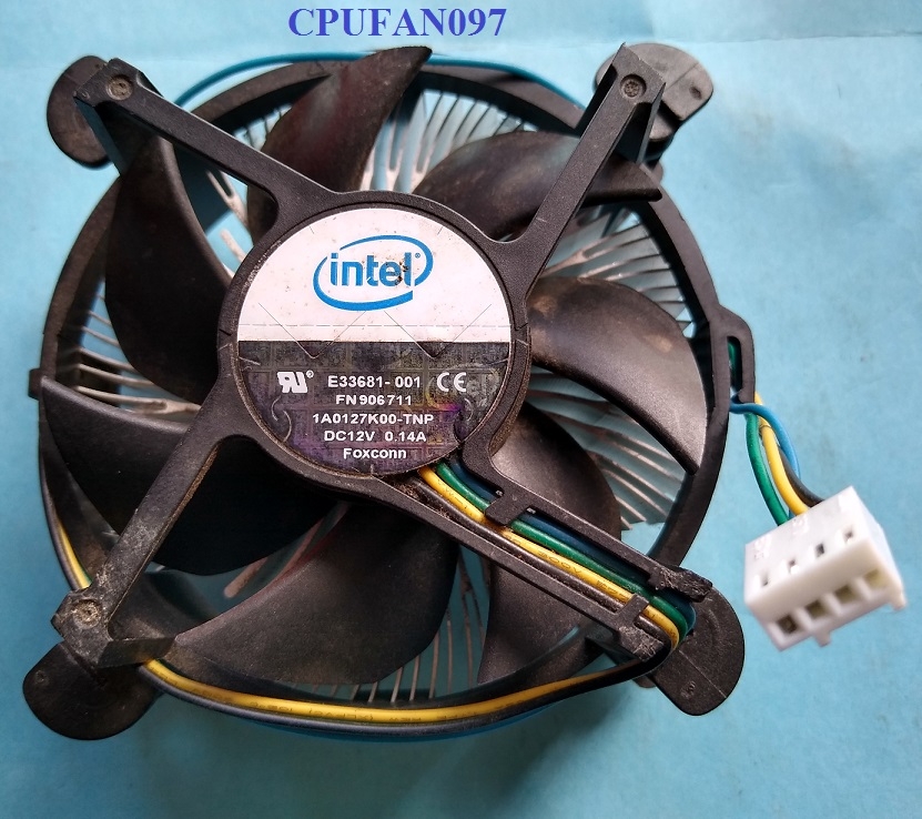 Intel E33681-001 (Foxconn) 12v DC Socket 775 Heatsink Fan
